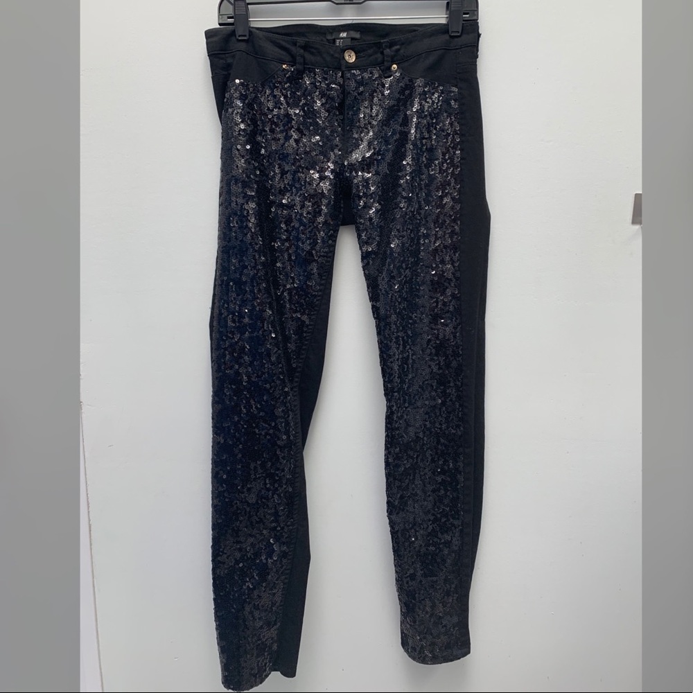 Front only sequins pants from H & M